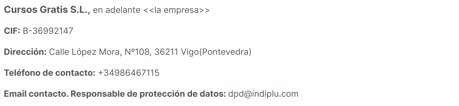 cursos gratis desempleados lugo política de privacidad